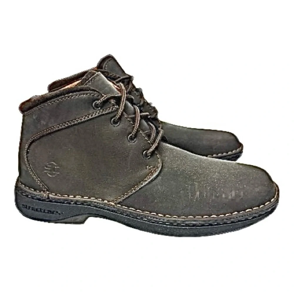 Streetcars ASC Chukka Terrian Mens Size 10 Medium Brown Leather Comfort Boots